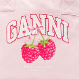 Borsa tote con logo medium in rosa 