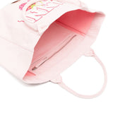 Borsa tote con logo medium in rosa 