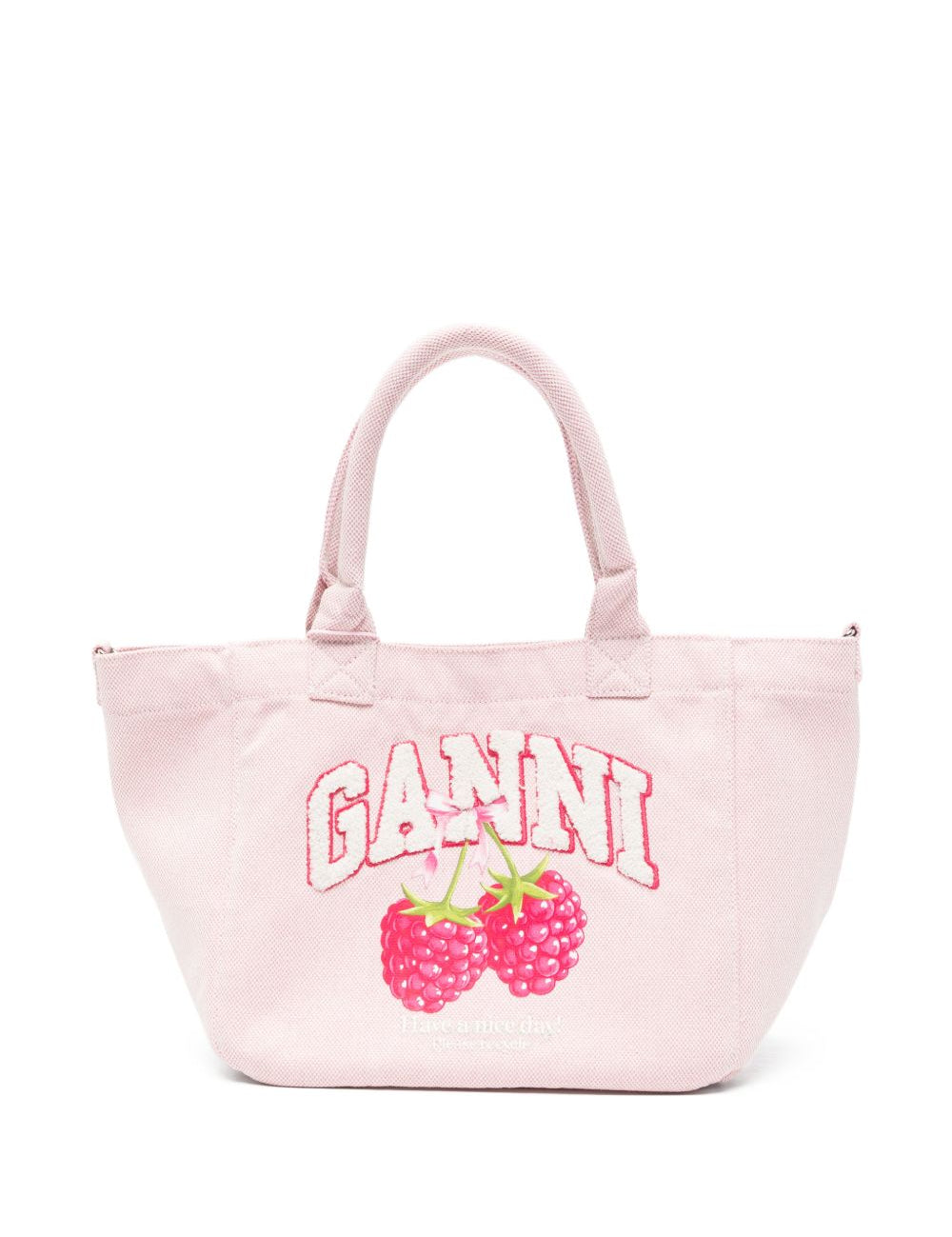 Borsa tote con logo small in rosa 