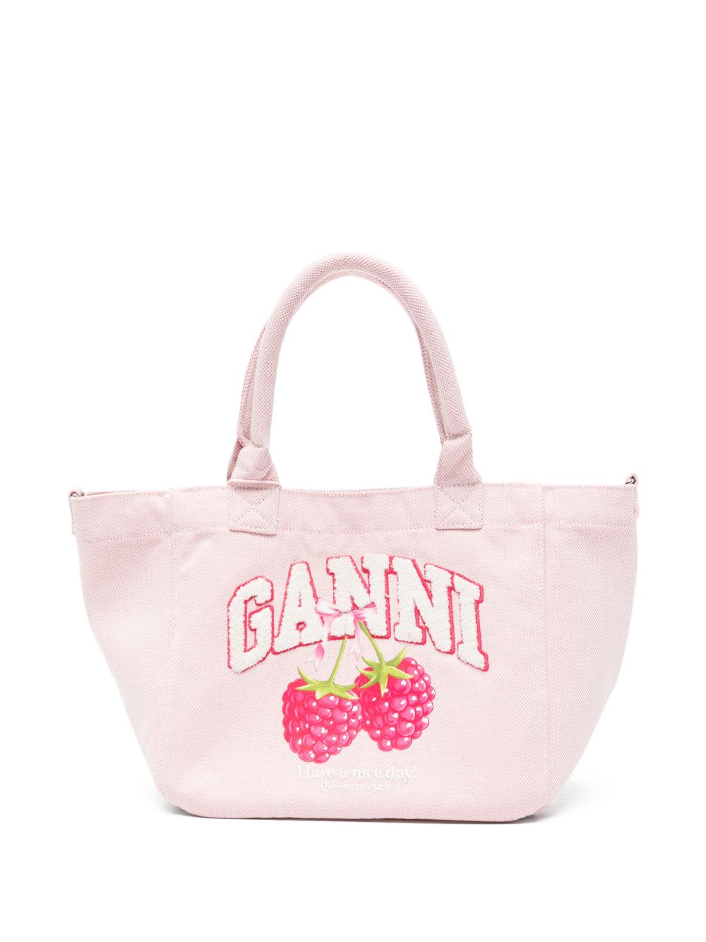 Borsa tote con logo small in rosa 