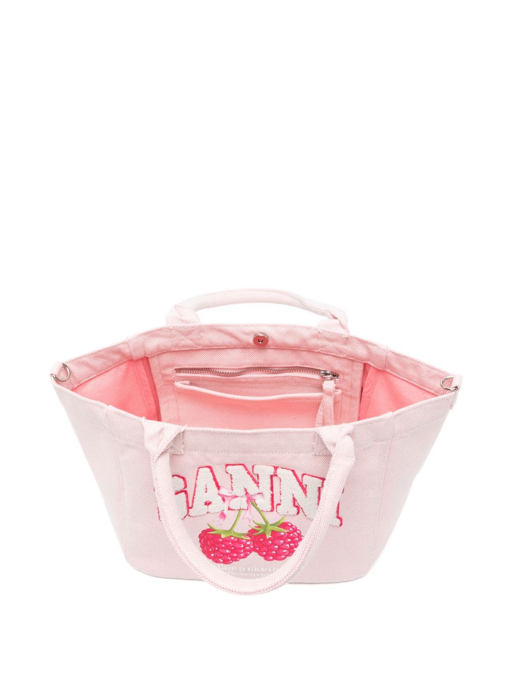 Borsa tote con logo small in rosa 