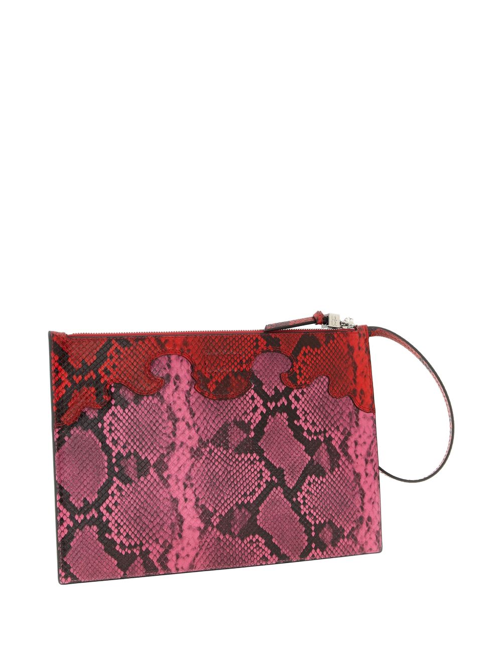 borsa clutch stampa animalier multicolor ganni - donna 