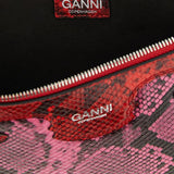 borsa clutch stampa animalier multicolor ganni - donna 