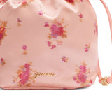 Borsa a fiori con coulisse in rosa Ganni - donna 