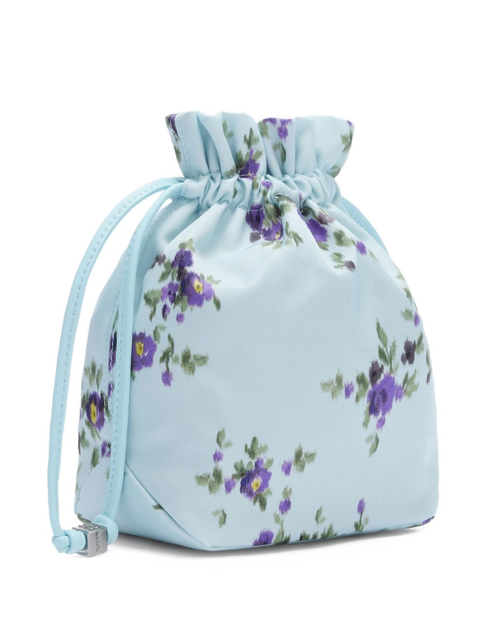 Borsa a fiori con coulisse in rosa Ganni - donna 