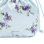 Borsa a fiori con coulisse in rosa Ganni - donna 