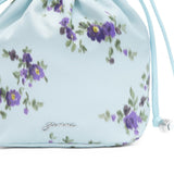 Borsa a fiori con coulisse in rosa Ganni - donna 