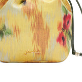 Borsa a fiori con coulisse in giallo Ganni - donna 