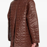 Cappotto trapuntato in marrone Ganni - donna 