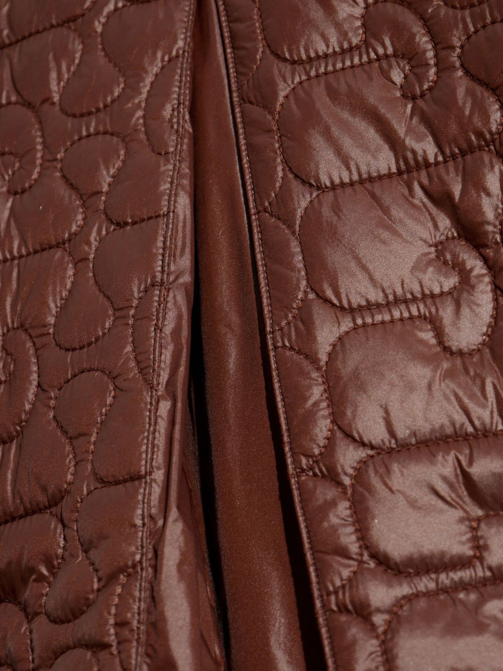 Cappotto trapuntato in marrone Ganni - donna 