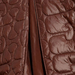 Cappotto trapuntato in marrone Ganni - donna 