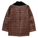 Cappotto trapuntato in marrone Ganni - donna 