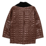 Cappotto trapuntato in marrone Ganni - donna 
