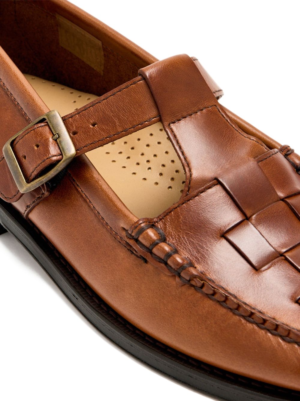 Mocassini con fibbia in marrone Gh bass - uomo 