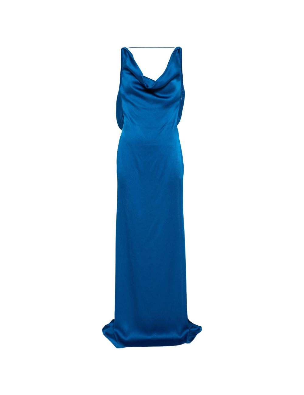 ABITO LUNGO DRAPPEGGIATO IN AZZURRO MARINO GIUSEPPE DI MORABITO - donna 