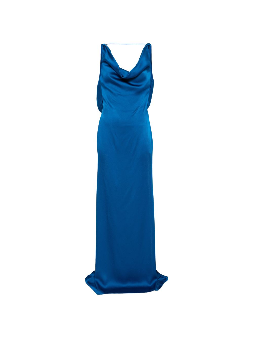 ABITO LUNGO DRAPPEGGIATO IN AZZURRO MARINO GIUSEPPE DI MORABITO - donna 