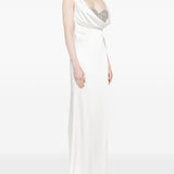 ABITO LUNGO CON BRALETTE GIOIELLO IN BIANCO GIUSEPPE DI MORABITO - donna 
