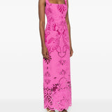 Abito lungo cut-out in rosa GIUSEPPE DI MORABITO - donna 