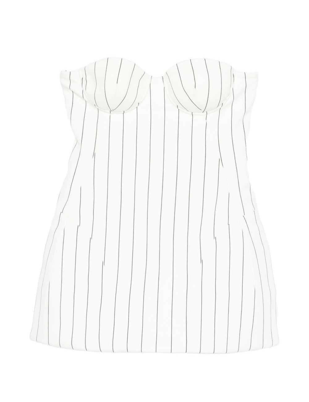 Abito mini a righe in bianco GIUSEPPE DI MORABITO - donna 
