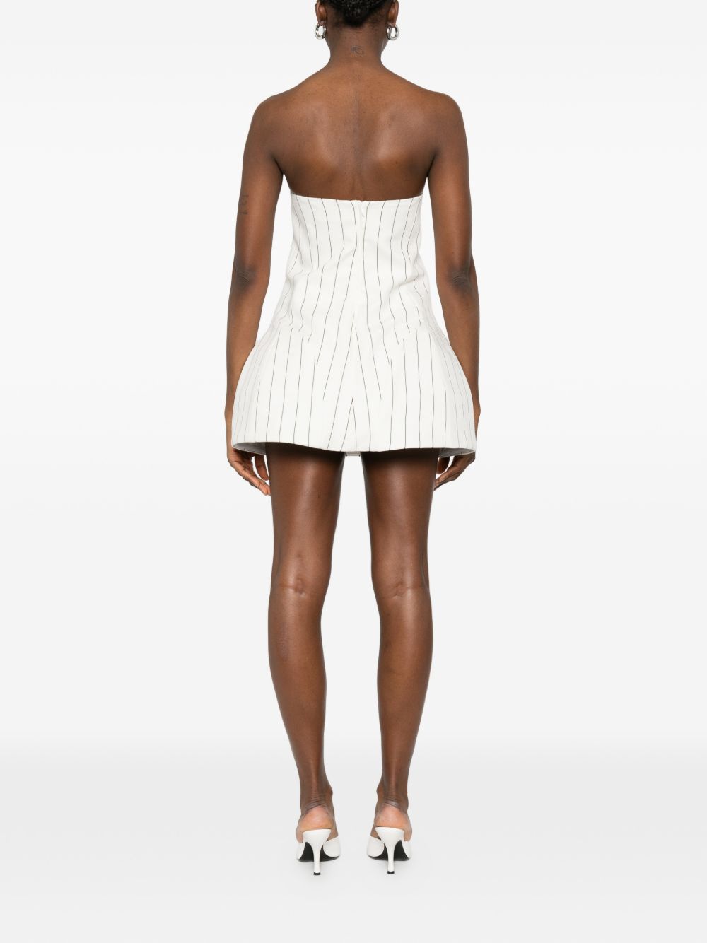 Abito mini a righe in bianco GIUSEPPE DI MORABITO - donna 