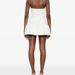 Abito mini a righe in bianco GIUSEPPE DI MORABITO - donna 