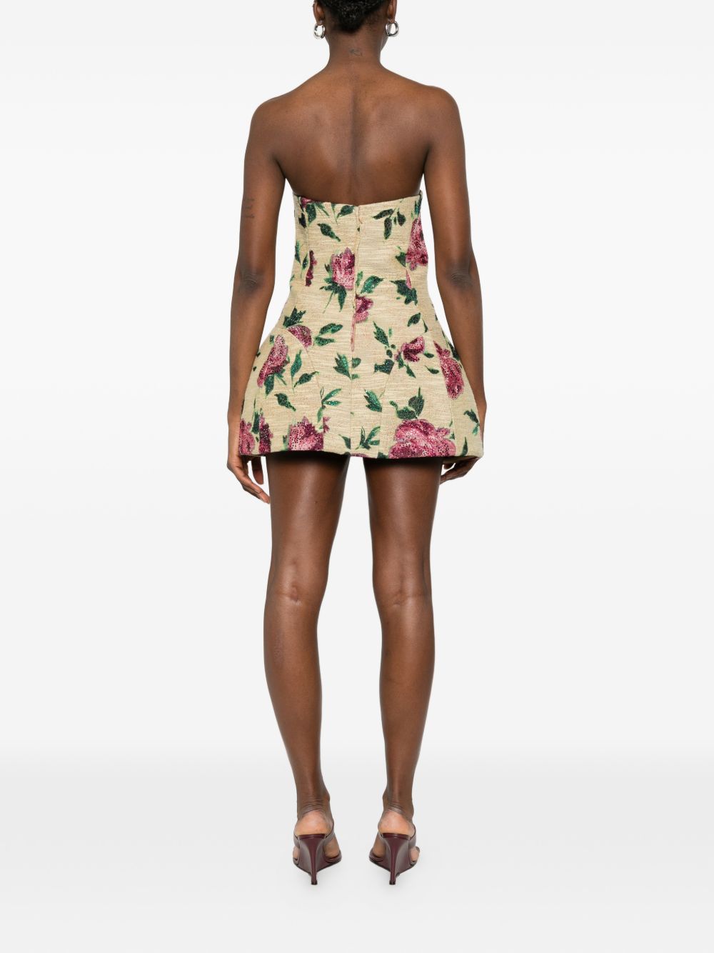 Abito mini a fiori multicolor GIUSEPPE DI MORABITO - donna 