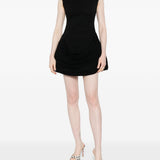 Abito mini a collo alto in nero GIUSEPPE DI MORABITO - donna 
