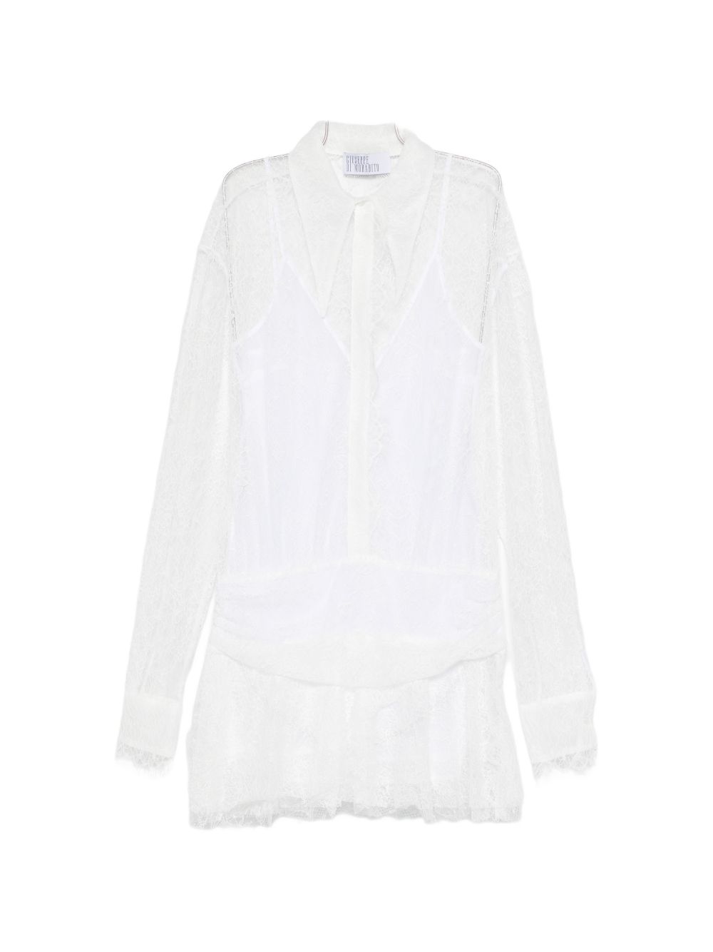 Abito mini in pizzo bianco Giuseppe Di Morabito - donna 