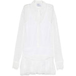 Abito mini in pizzo bianco Giuseppe Di Morabito - donna 
