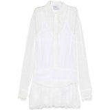 Abito mini in pizzo bianco Giuseppe Di Morabito - donna 