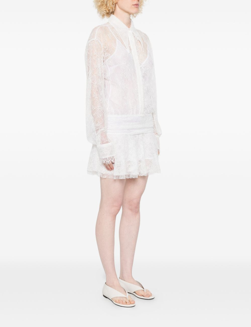 Abito mini in pizzo bianco Giuseppe Di Morabito - donna 