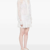 Abito mini in pizzo bianco Giuseppe Di Morabito - donna 