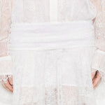Abito mini in pizzo bianco Giuseppe Di Morabito - donna 