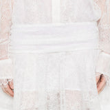 Abito mini in pizzo bianco Giuseppe Di Morabito - donna 