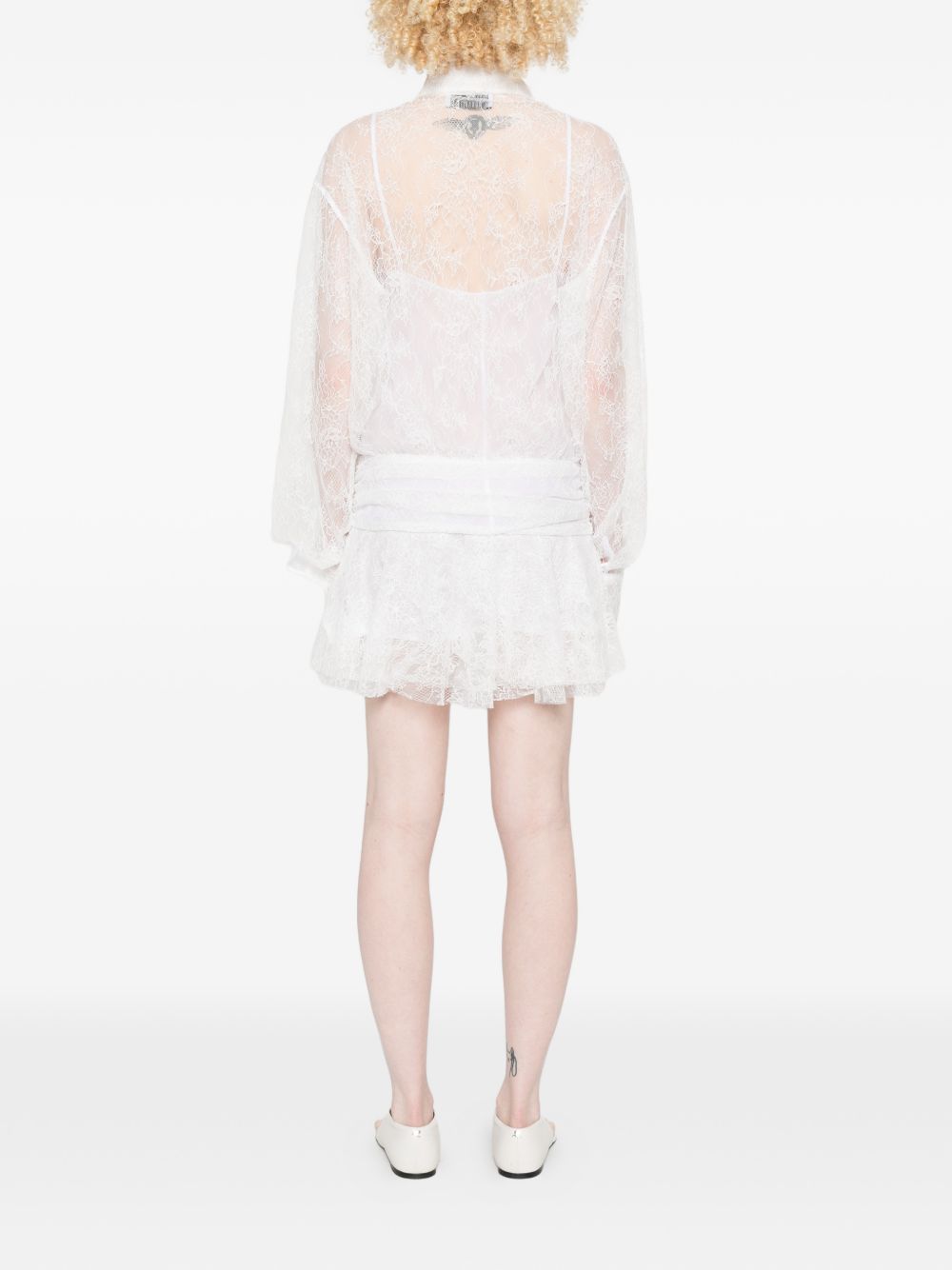 Abito mini in pizzo bianco Giuseppe Di Morabito - donna 