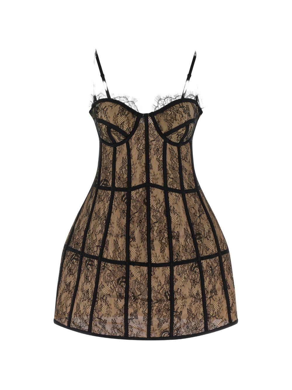 ABITO MINI IN PIZZO IN NERO GIUSEPPE DI MORABITO - donna 