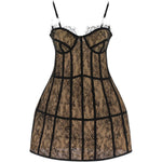 ABITO MINI IN PIZZO IN NERO GIUSEPPE DI MORABITO - donna 