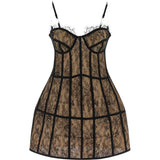 ABITO MINI IN PIZZO IN NERO GIUSEPPE DI MORABITO - donna 
