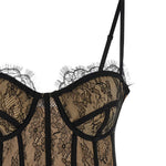 ABITO MINI IN PIZZO IN NERO GIUSEPPE DI MORABITO - donna 