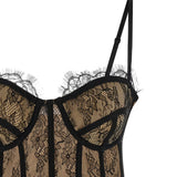 ABITO MINI IN PIZZO IN NERO GIUSEPPE DI MORABITO - donna 