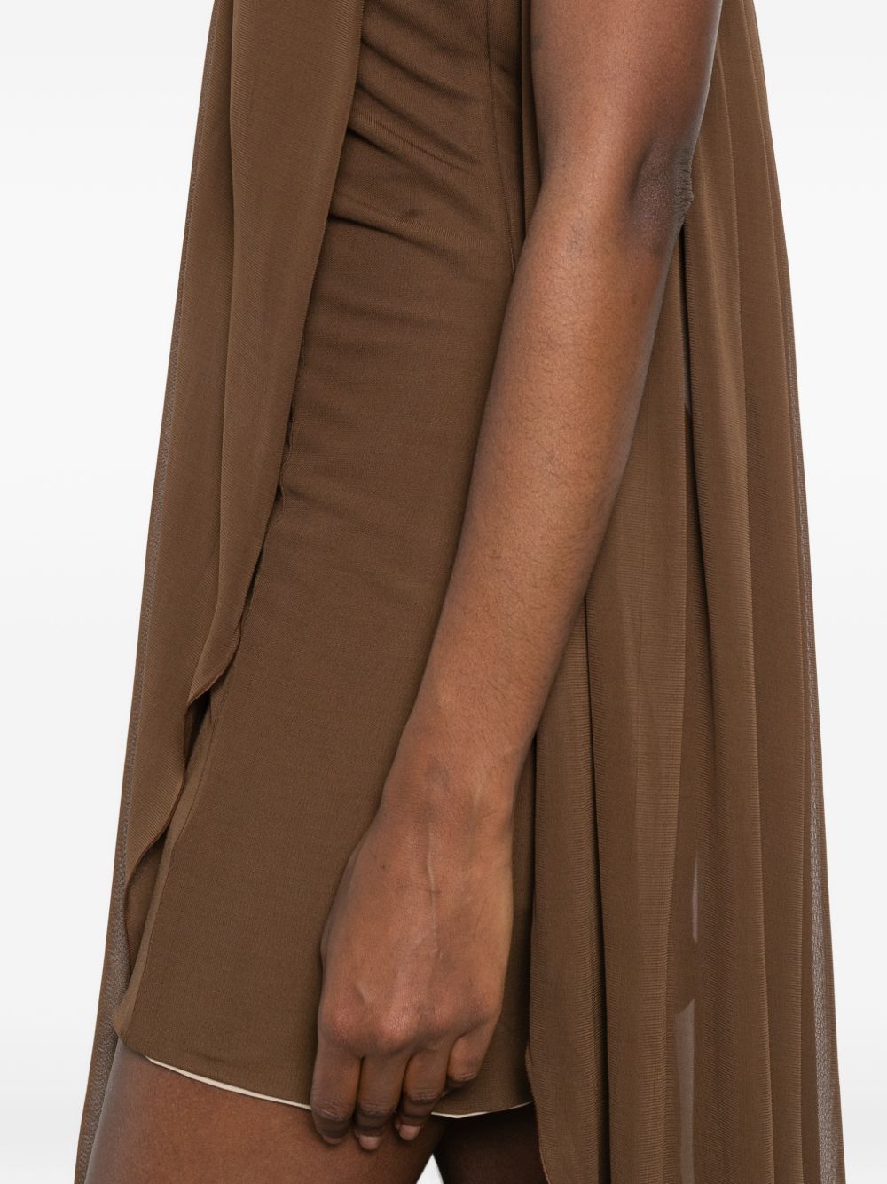 Abito asimmetrico in marrone Giuseppe Di Morabito - donna 