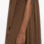 Abito asimmetrico in marrone Giuseppe Di Morabito - donna 