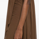 Abito asimmetrico in marrone Giuseppe Di Morabito - donna 