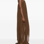 Abito asimmetrico in marrone Giuseppe Di Morabito - donna 