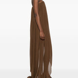 Abito asimmetrico in marrone Giuseppe Di Morabito - donna 