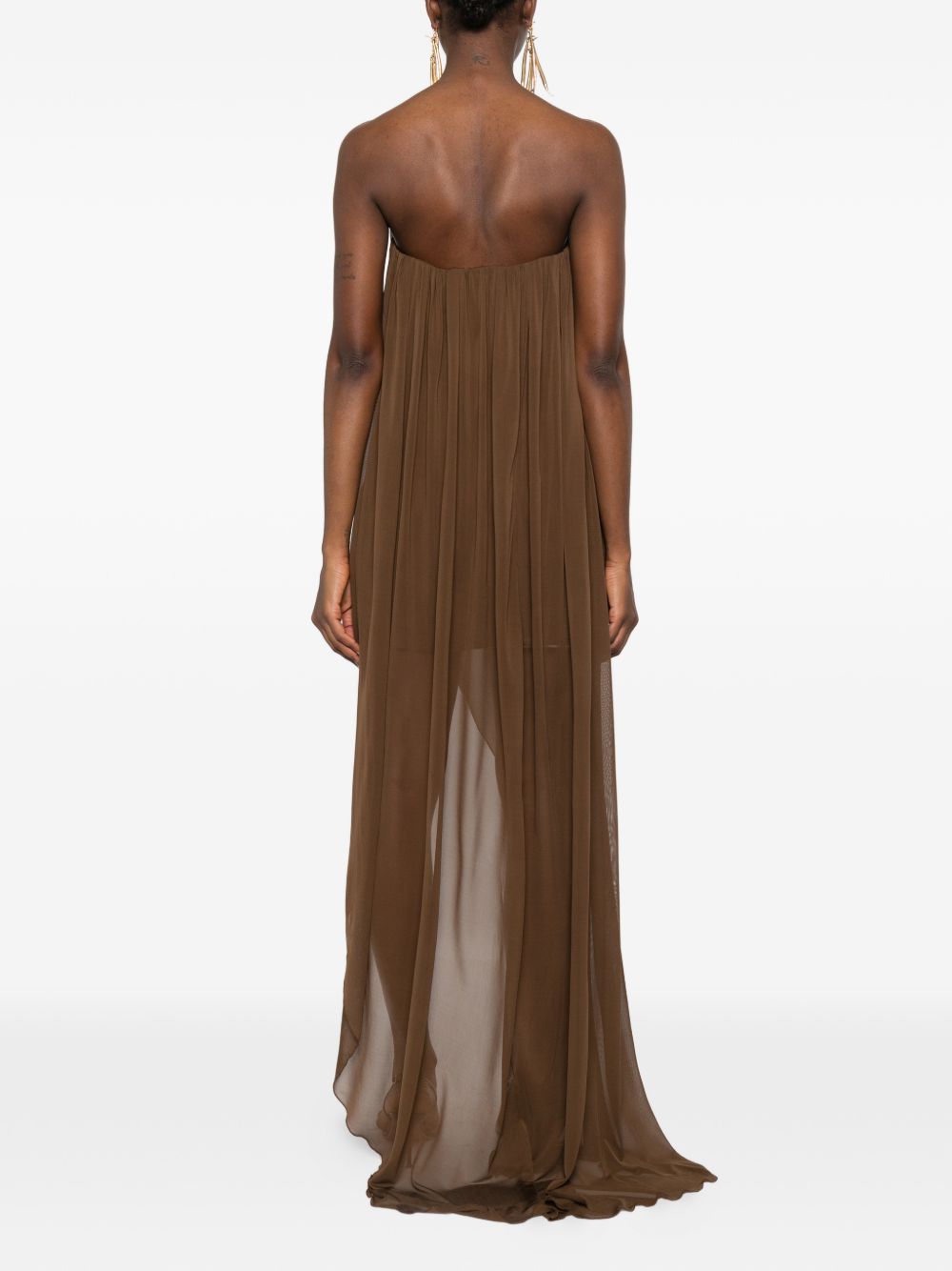 Abito asimmetrico in marrone Giuseppe Di Morabito - donna 