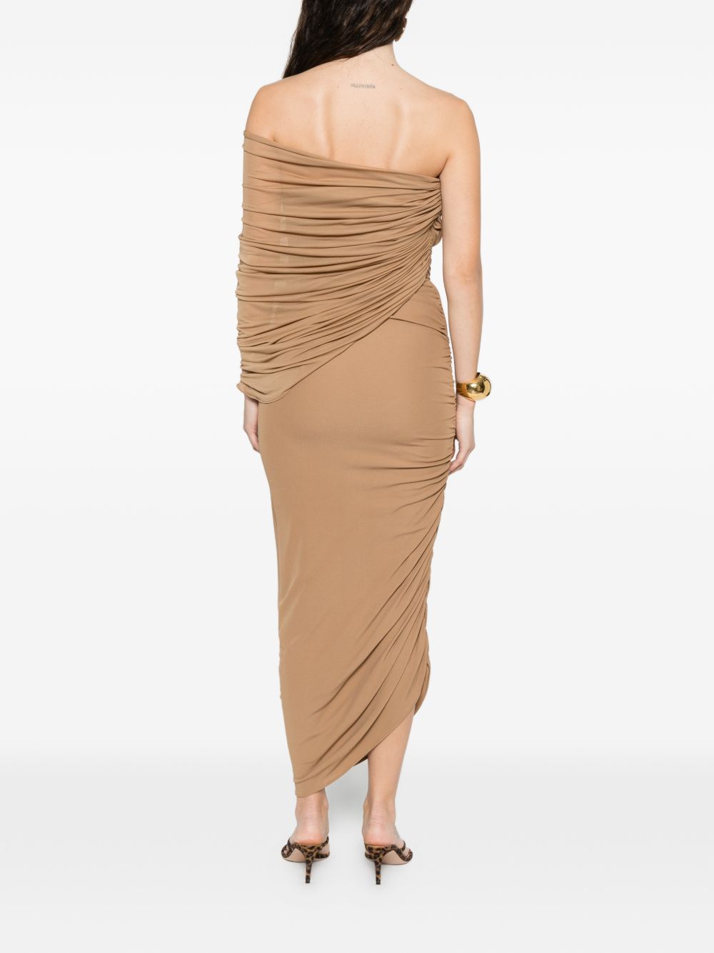 ABITO MIDI MONOSPALLA IN BEIGE GIUSEPPE DI MORABITO - donna 