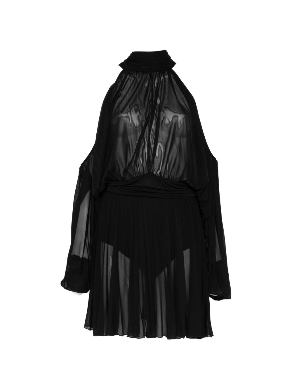 Abito mini con collo halter in nero Giuseppe Di Morabito - donna 