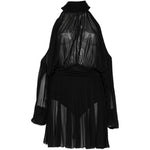 Abito mini con collo halter in nero Giuseppe Di Morabito - donna 