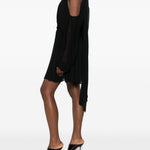 Abito mini con collo halter in nero Giuseppe Di Morabito - donna 